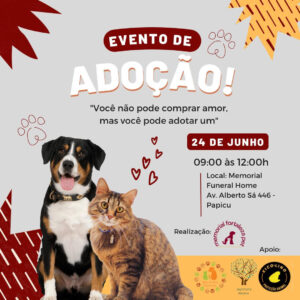 Memorial Fortaleza Pet realiza Evento de Adoção no mês de junho