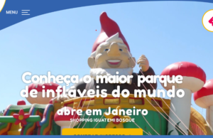 Com atrações de até 30 metros de altura, Iguatemi Bosque recebe maior parque de infláveis do mundo