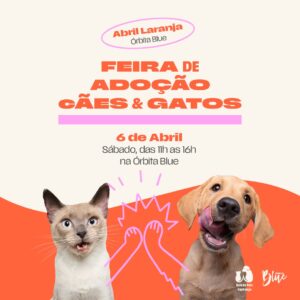 Órbita Blue e Projeto Bola de Pelo promovem manhã de adoção de pets