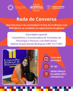 Conselho Regional de Psicologia Participa de Roda de Conversa na XV Bienal Internacional do Livro do Ceará