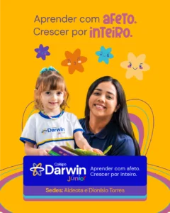 Colégio Darwin destaca a importância dos afetos em nova campanha de matrículas com foco na Educação Infantil