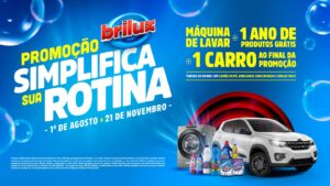 Brilux sorteia carro 0 km e prêmios semanais até novembro; saiba como participar