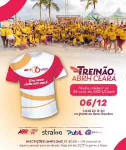 ABRH-CE celebra 36 anos de atuação com treinão na Beira Mar de Fortaleza