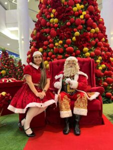Papai Noel recebe visitação aos sábados no Shopping Aldeota