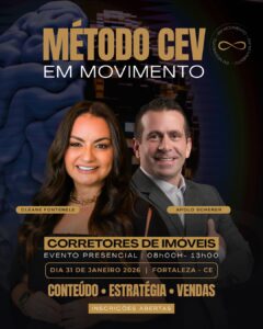 Método CEV em Movimento reúne corretores de imóveis em Fortaleza para imersão em estratégia e vendas