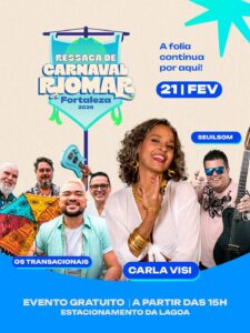 Shoppings RioMar em Fortaleza realizam Ressaca de Carnaval com Carla Visi, Bloco Sandy e Júnior e muito mais!