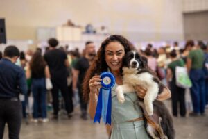 Cães da raça Border Collie do Grupo Aconchego participam de exposição internacional em Fortaleza