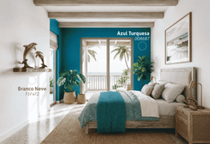 Do litoral para casa: cores das praias cearenses como inspiração na pintura e decoração imobiliária