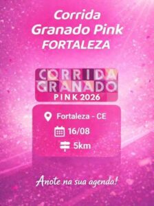 Corrida Granado Pink reúne mulheres em percurso de 5 km e experiências de bem-estar em Fortaleza
