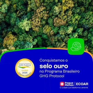Pague Menos conquista Selo Ouro do GHG Protocol e reforça evolução da gestão climática