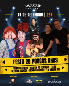 Festa 20 e Poucos Anos retorna a Fortaleza para uma nova viagem aos anos 80