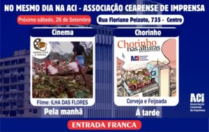 ACI realiza nova edição do “Cinema, Café e Tapioca” com foco em documentários e do projeto Chorinho nas Alturas” neste sábado (26/09)